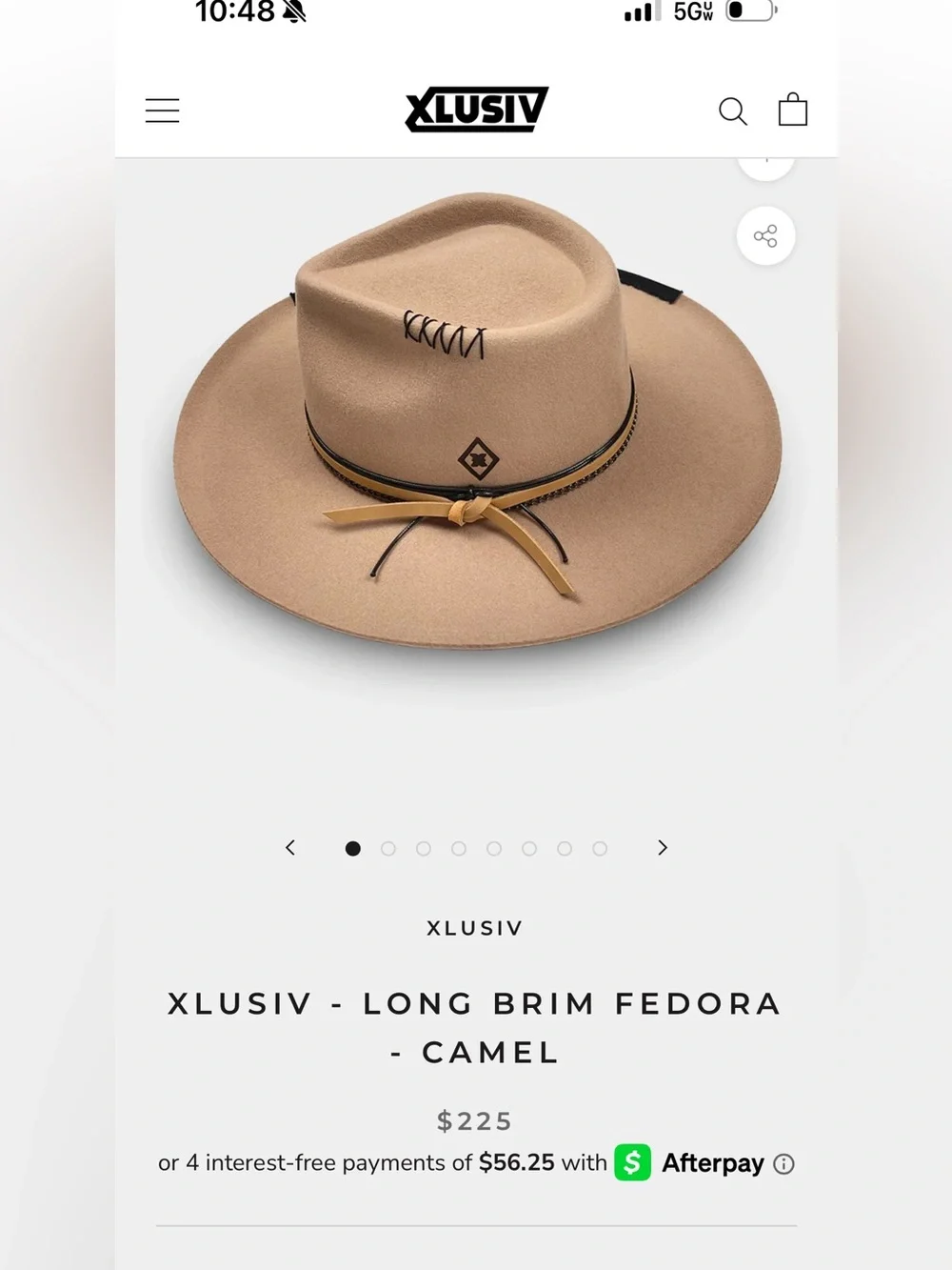 Xlusiv Wide Brim Felt Hat - Tan Camel 🐫